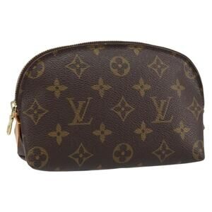 LOUIS VUITTON Monogram Pochette Cosmetic PM Pouch M43998 LV Auth BA8762